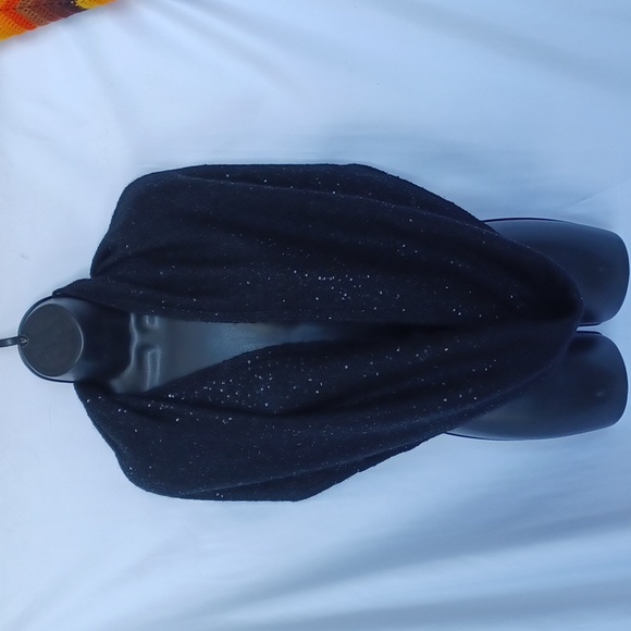 kate spade Accessories - Kate Spade Black sequin infinity scarf, Alpaca, Wool Blend